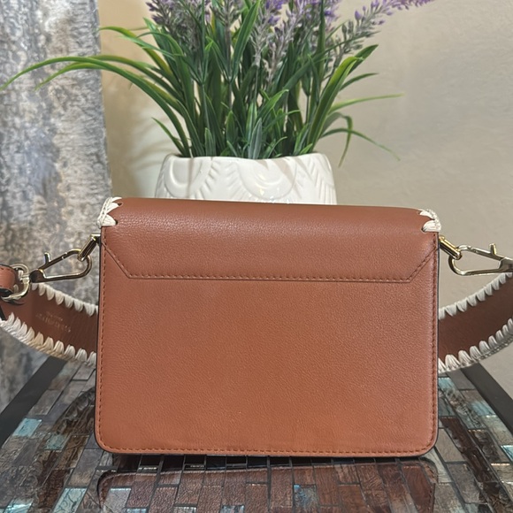 Strathberry Mini East/West Crochet Stitch Leather Shoulder Bag - Picture 10 of 13